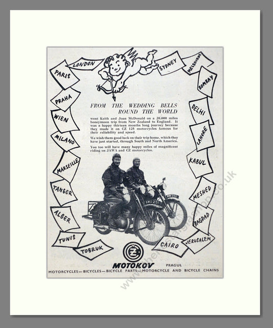 Motokov - Round The World Trip. Vintage Advert 1954 (ref AD67373)