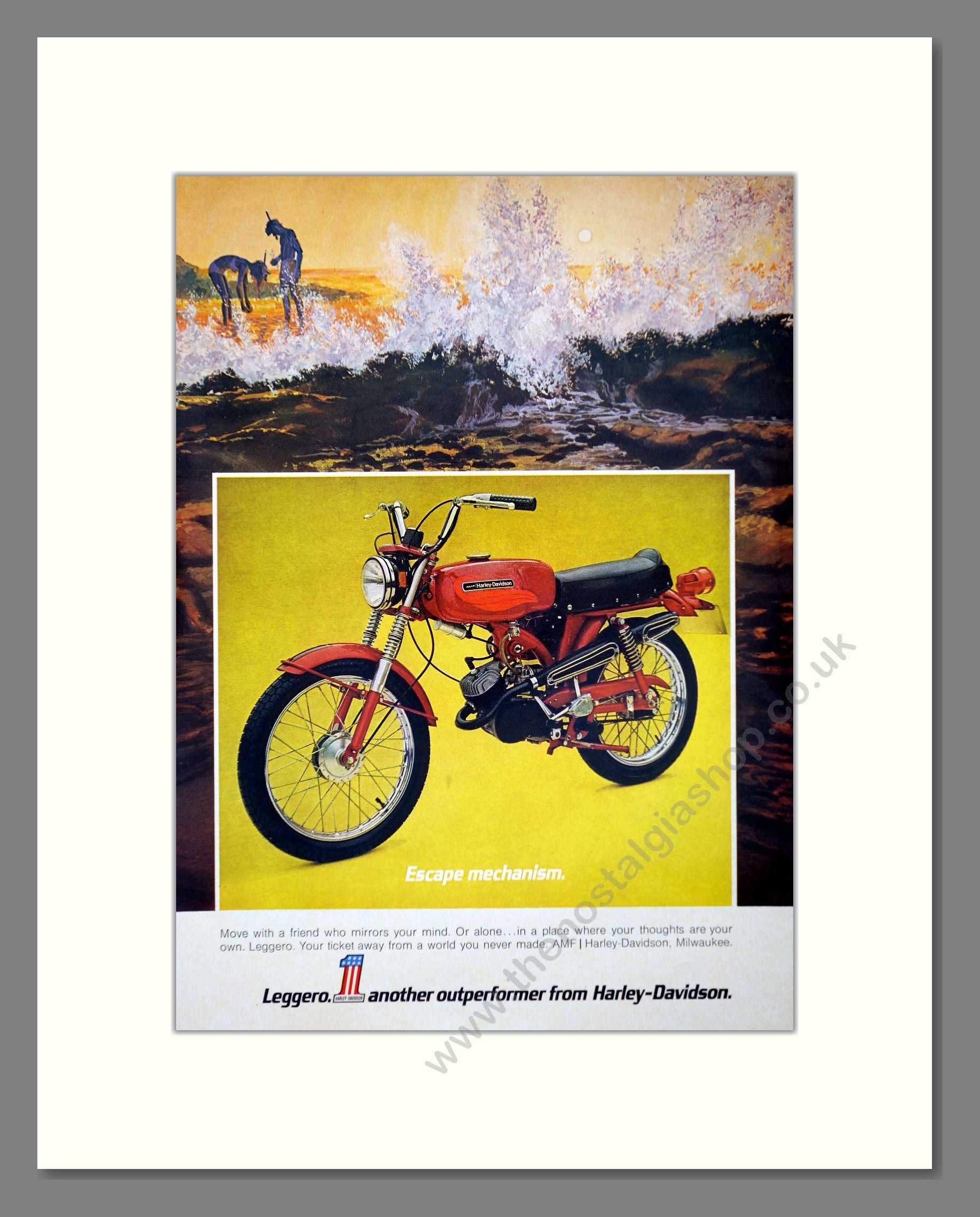 Harley-Davidson - Leggera. Vintage Advert 1972 (ref AD67410)