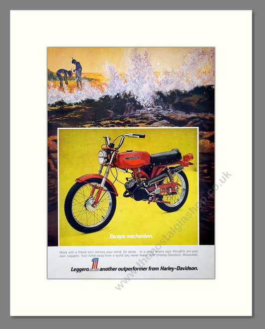 Harley-Davidson - Leggera. Vintage Advert 1972 (ref AD67410)