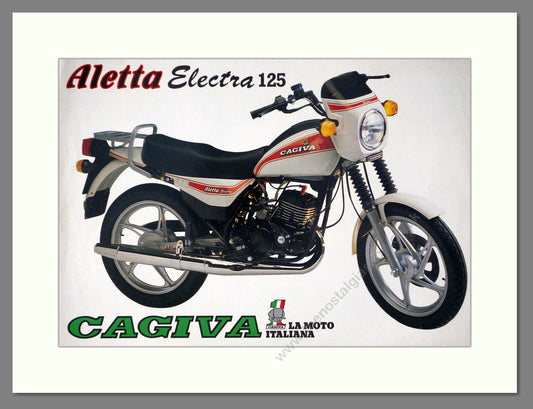Cagiva - Aletta Electra 125. Vintage Advert 1984 (ref AD67411)