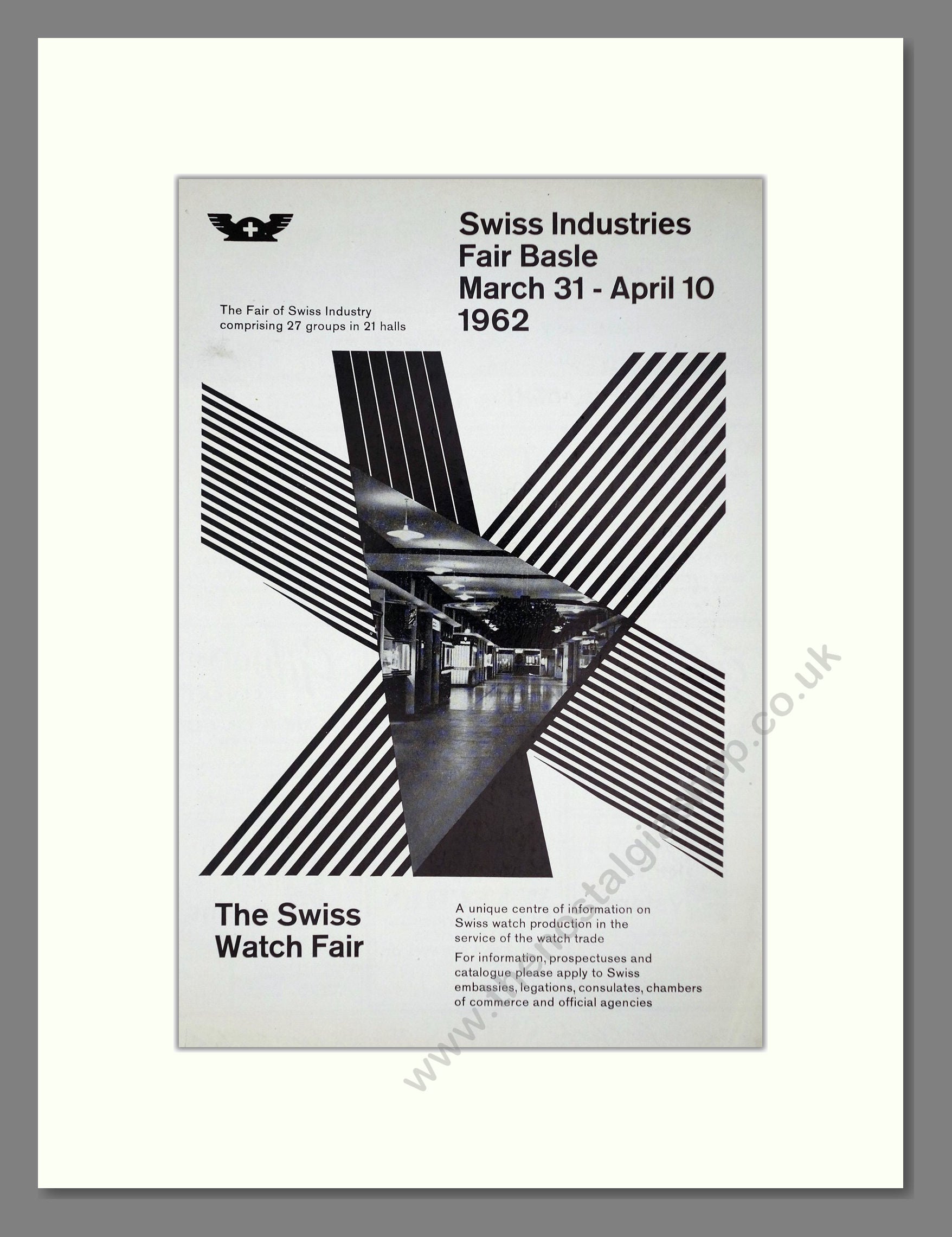 Swiss Industries - Watch Fair. Vintage Advert 1962 (ref AD67461)