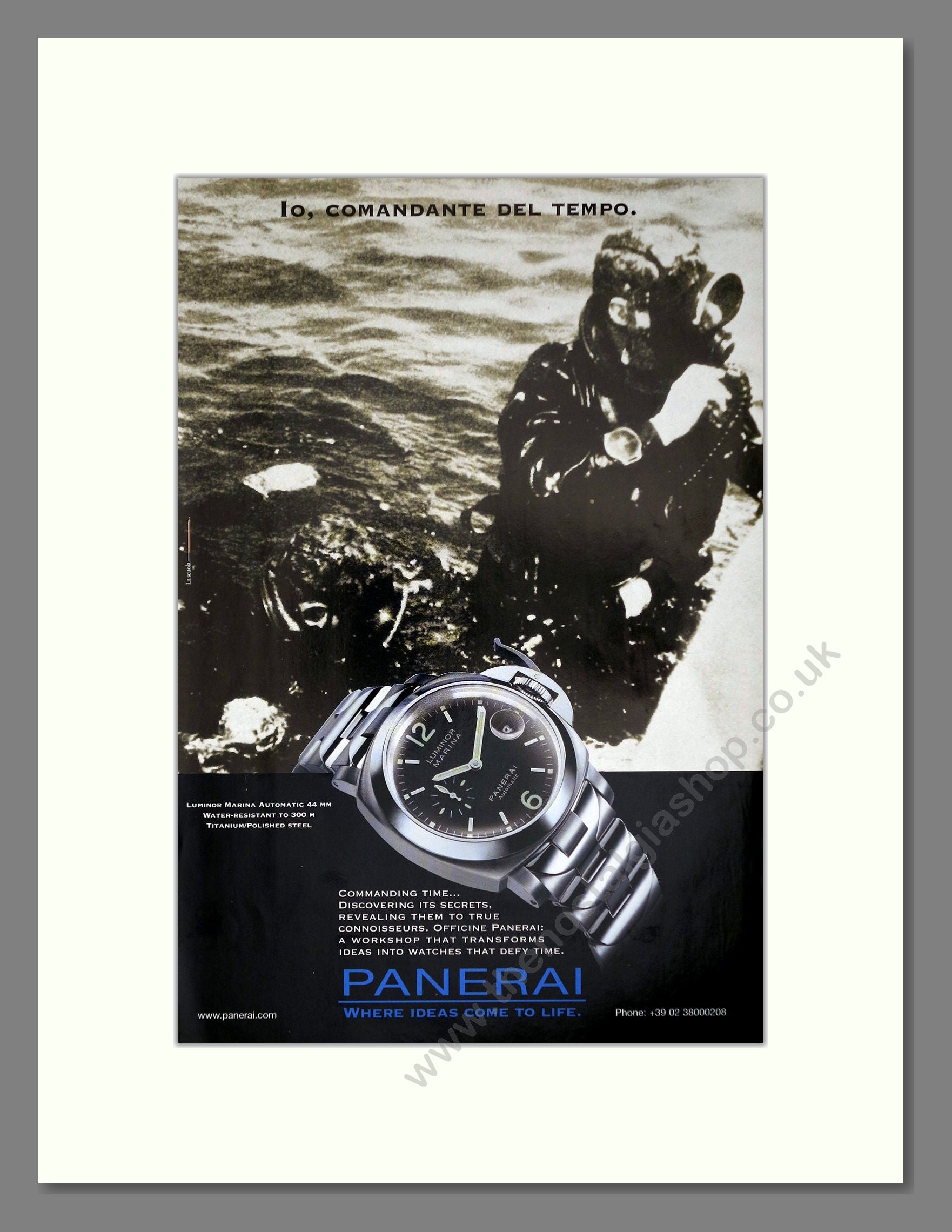 Panerai - Lumino Marina. Vintage Advert 2003 (ref AD67463)