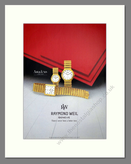 Raymond Weil - Amadeus. Vintage Advert 1983 (ref AD67465)