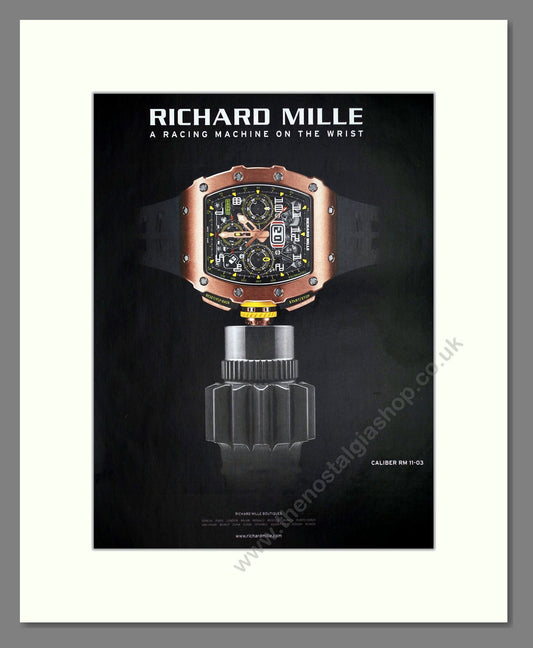 Richard Mille - Caliber RM 11-03. Vintage Advert 2020 (ref AD67472)