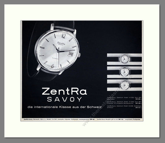 ZentRa - Savoy. Vintage Advert 1963 (ref AD67493)
