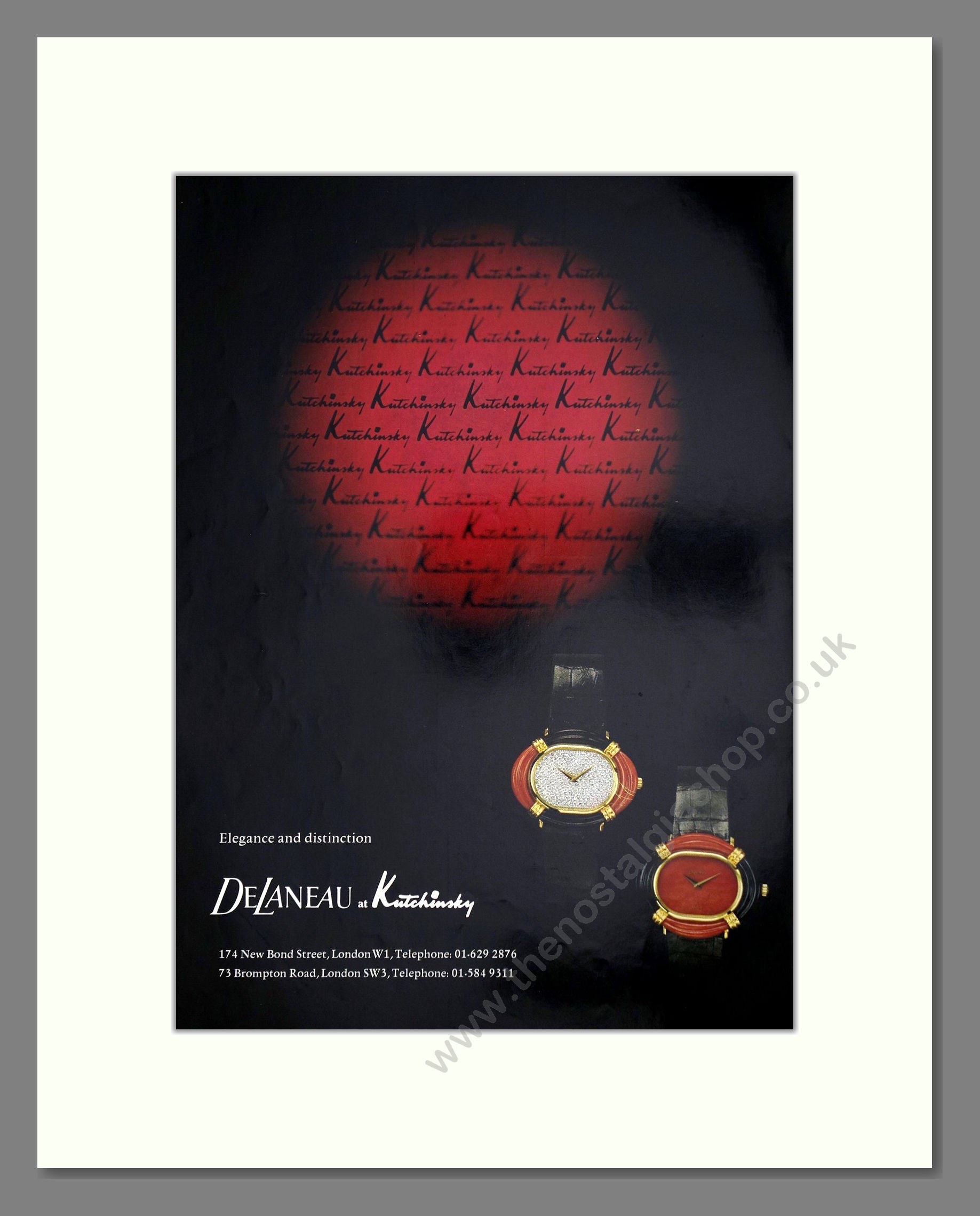 DeLaneau - At Kachinsky. Vintage Advert 1974 (ref AD67494)