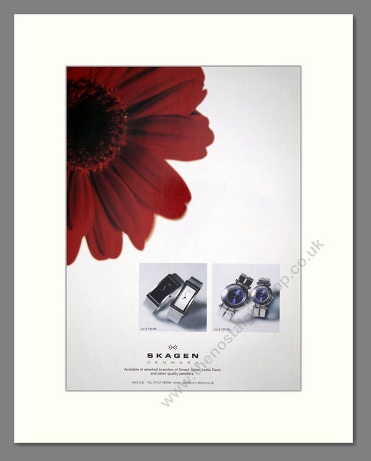 Skagen - Various Watches. Vintage Advert 1999 (ref AD67501)