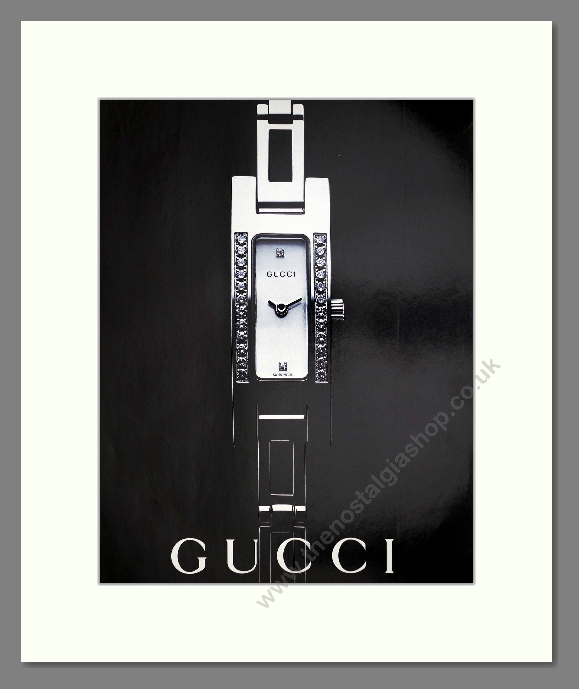 Gucci - Tank Watch. Vintage Advert 2001 (ref AD67512)