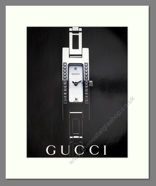 Gucci - Tank Watch. Vintage Advert 2001 (ref AD67512)