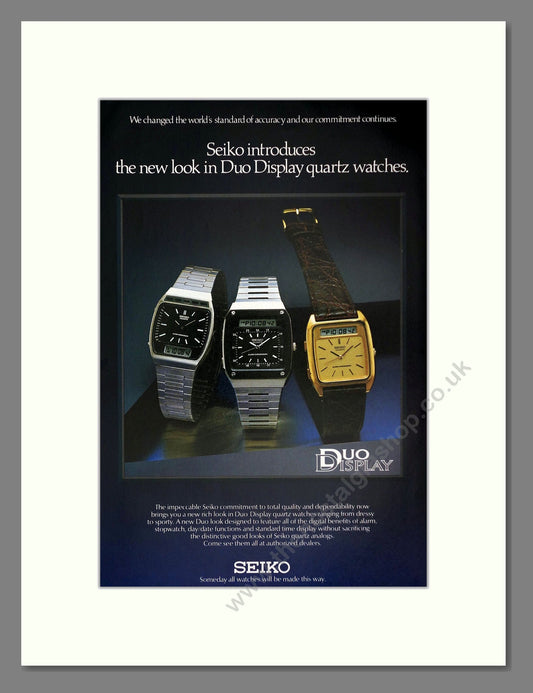 Seiko - Duo Display. Vintage Advert 1980 (ref AD67544)