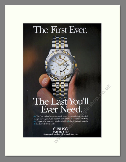 Seiko - Kinetic. Vintage Advert 1995 (ref AD67545)