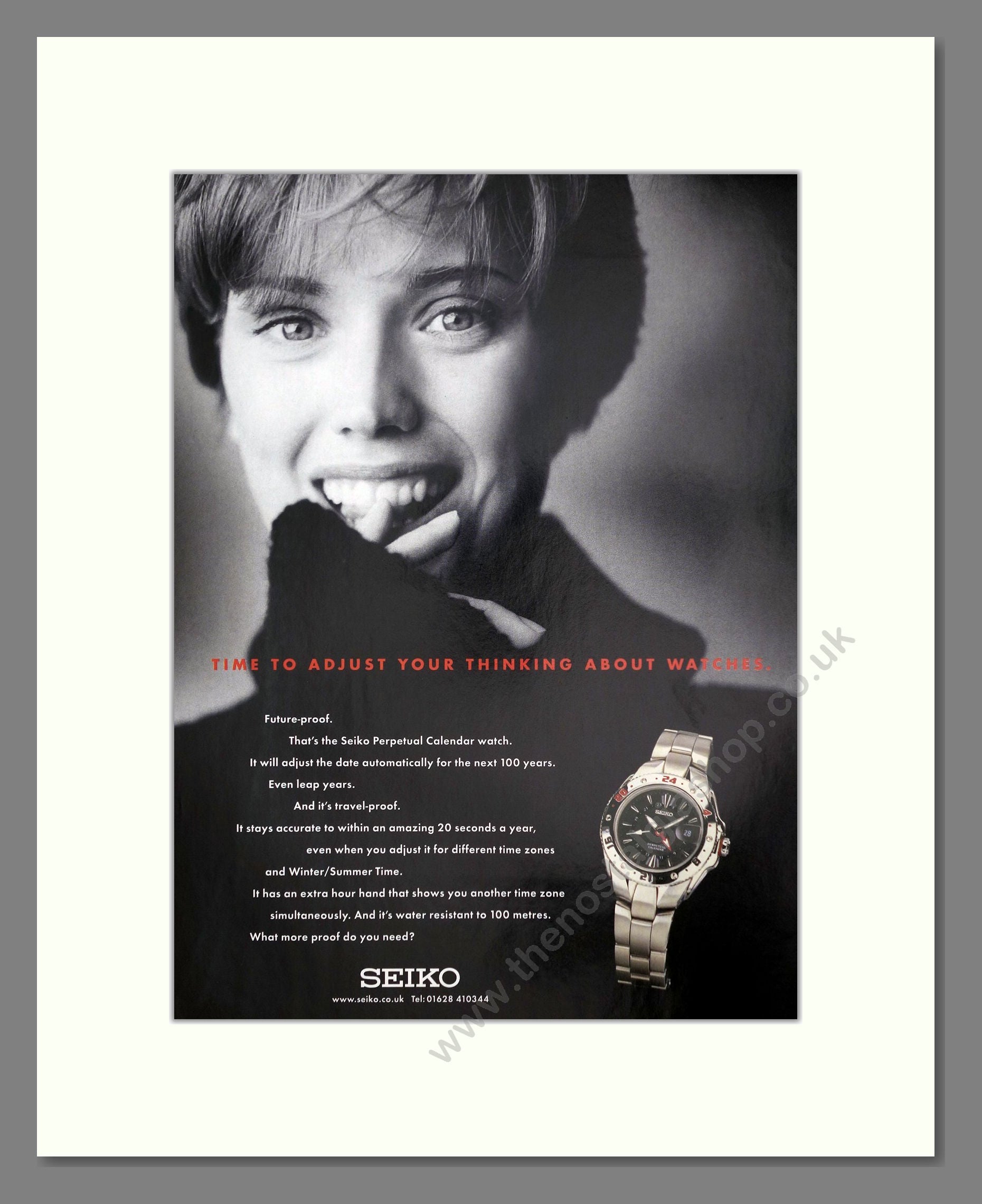 Seiko - Perpetual Calendar. Vintage Advert 1999 (ref AD67547)