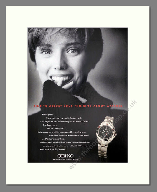 Seiko - Perpetual Calendar. Vintage Advert 1999 (ref AD67547)