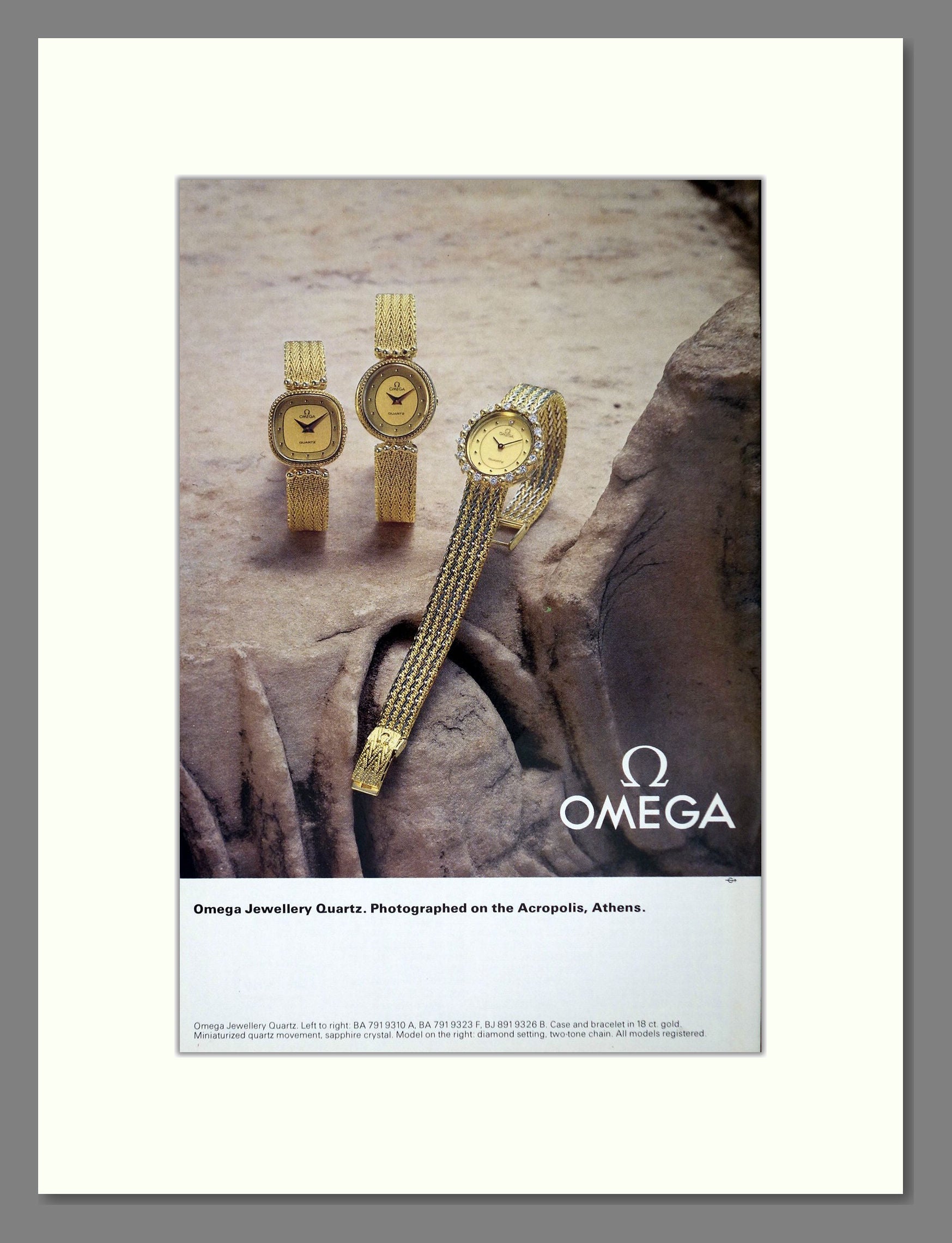 Omega - Jewellery Quartz. Vintage Advert 1980 (ref AD67549)