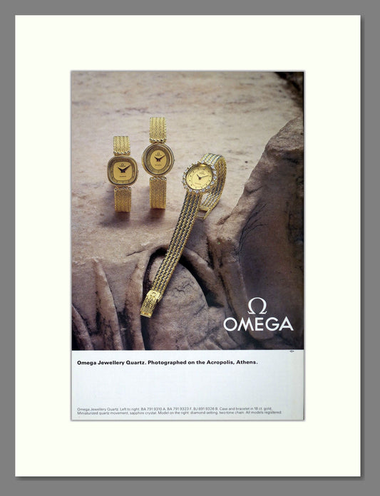 Omega - Jewellery Quartz. Vintage Advert 1980 (ref AD67549)
