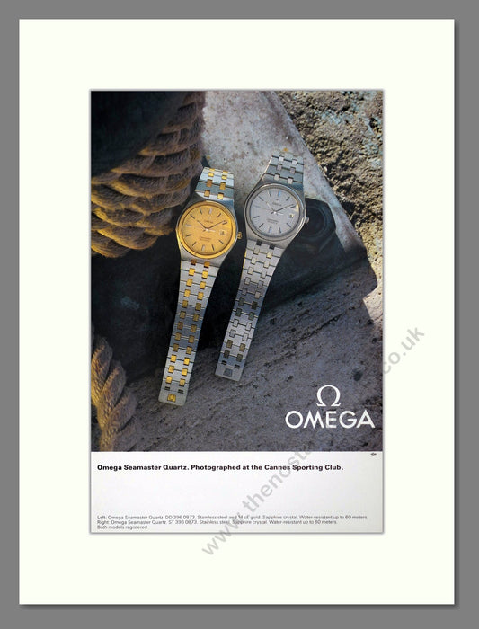 Omega - Seamaster Quartz. Vintage Advert 1980 (ref AD67550)