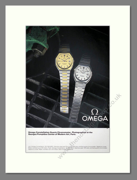 Omega - Constellation Quartz. Vintage Advert 1980 (ref AD67551)