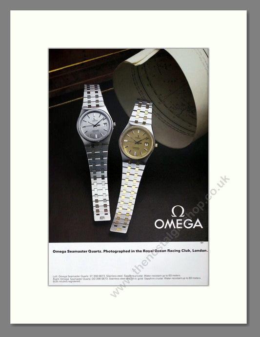 Omega - Seamaster Quartz. Vintage Advert 1980 (ref AD67552)