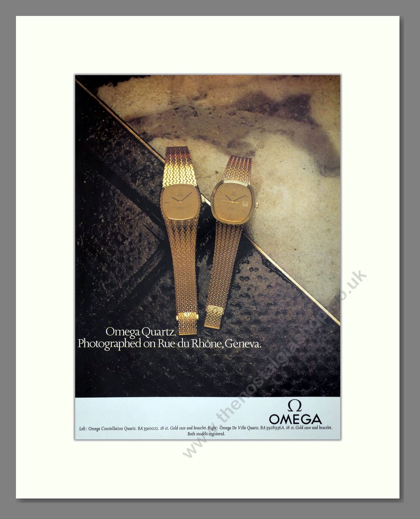 Omega - Constellation Quartz. Vintage Advert 1980 (ref AD67553)