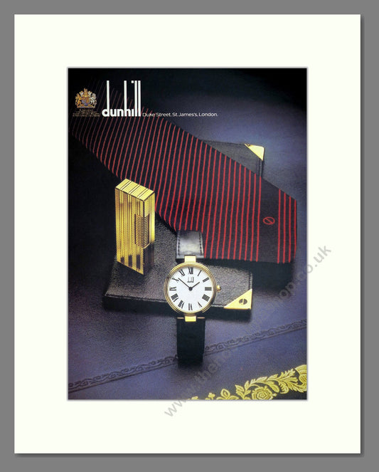 Dunhill - Dress Watch. Vintage Advert 1979 (ref AD67557)