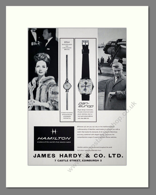 Hamilton - Various Watches. Vintage Advert 1964 (ref AD67569)