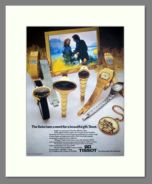 Tissot - Various Watches. Vintage Advert 1973 (ref AD67571)