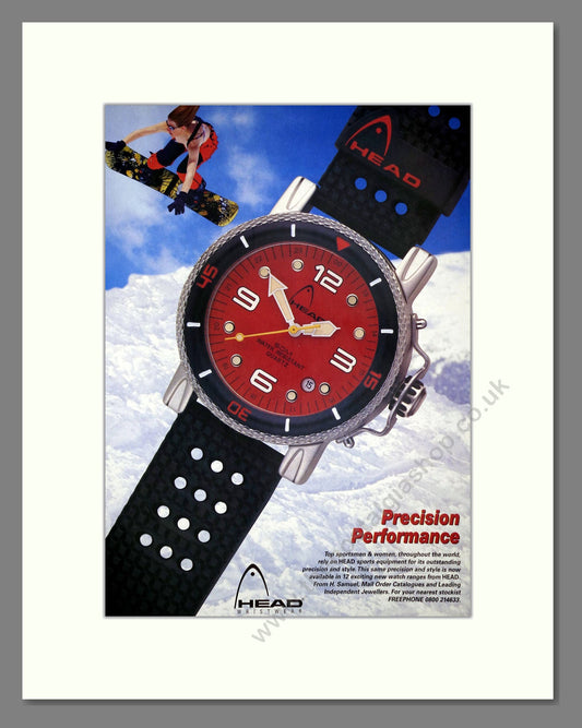 Head - Wristwear. Vintage Advert 1998 (ref AD67573)