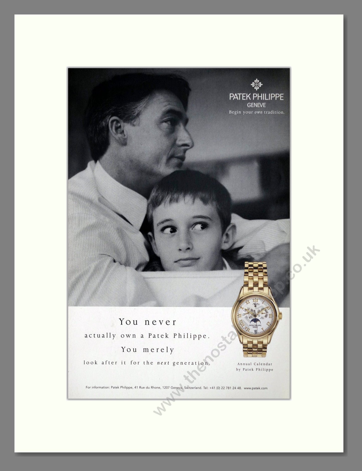 Patek Philippe - Annual Calendar. Vintage Advert 2003 (ref AD67574)