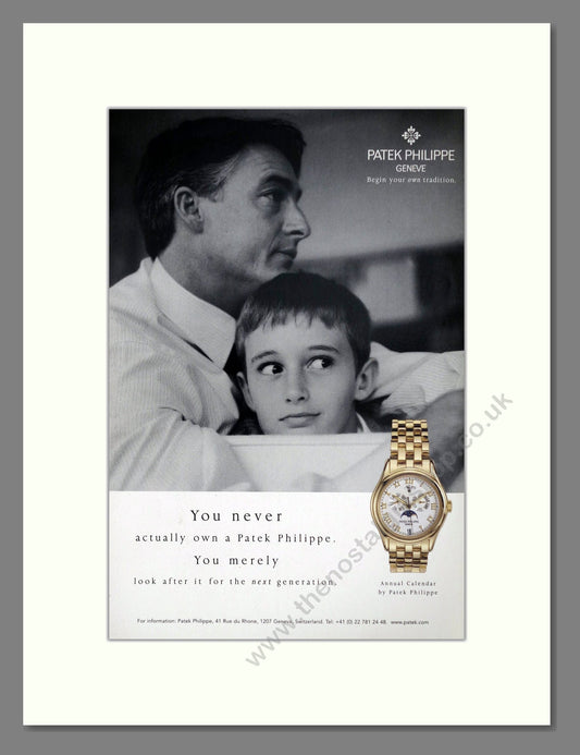 Patek Philippe - Annual Calendar. Vintage Advert 2003 (ref AD67574)