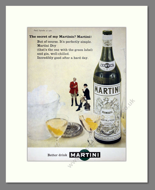 Martini - Vermouth. Vintage Advert 1960 (ref AD67593)
