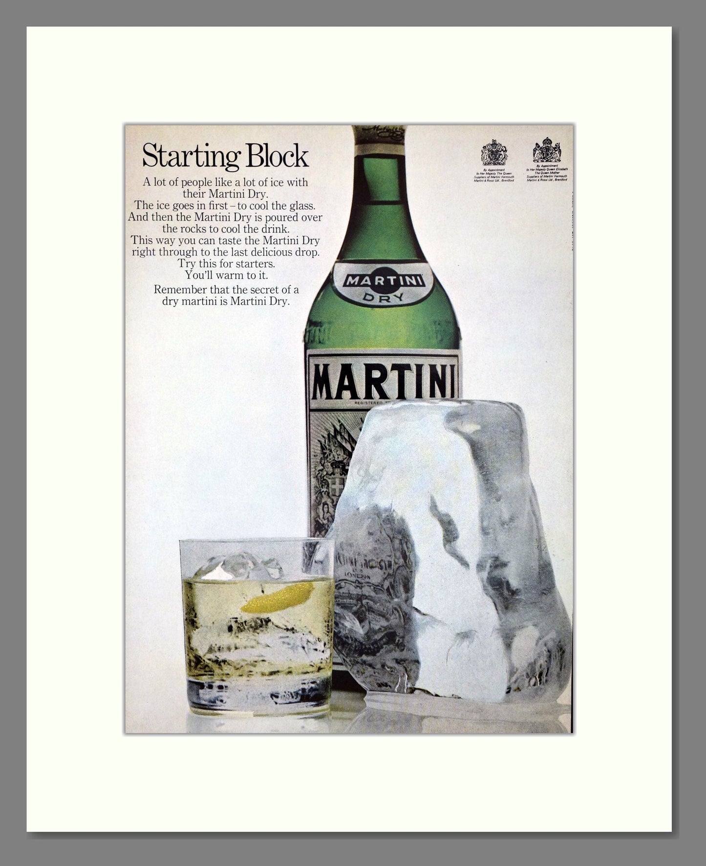 Martini - Vermouth. Vintage Advert 1970 (ref AD67595)