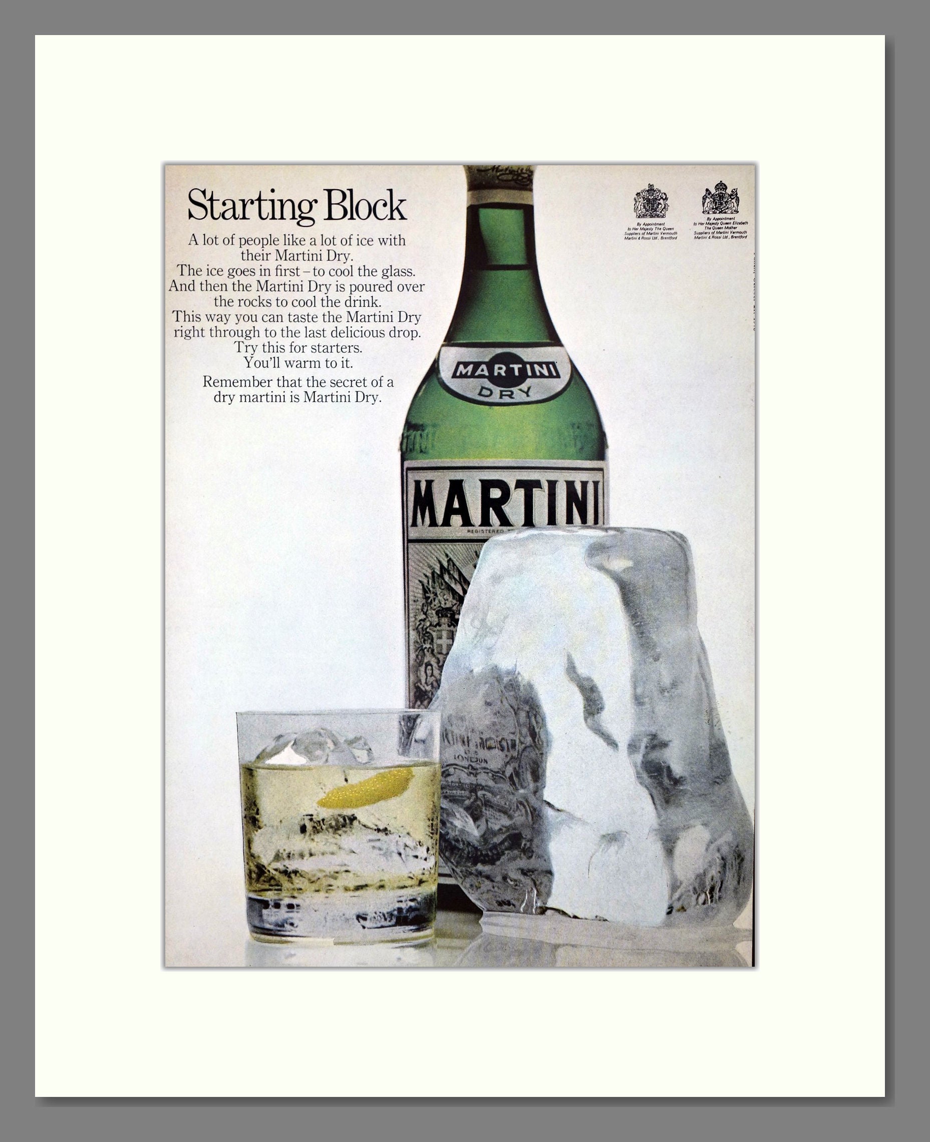 Martini - Vermouth. Vintage Advert 1970 (ref AD67595)