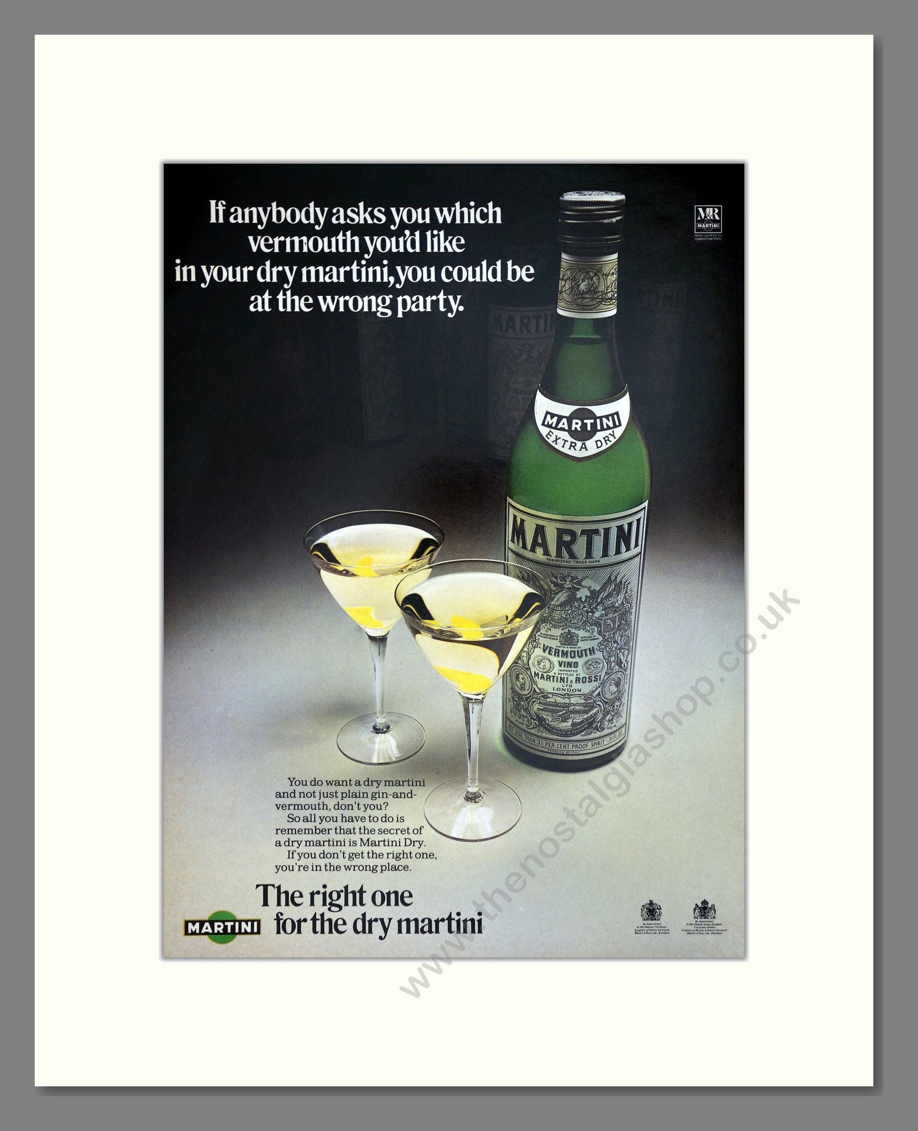 Martini - Vermouth. Vintage Advert 1973 (ref AD67602)