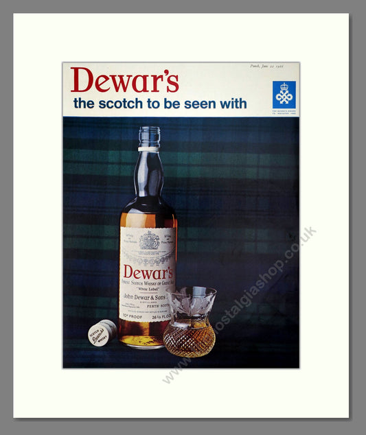 Dewar's - Scotch Whisky. Vintage Advert 1966 (ref AD67604)