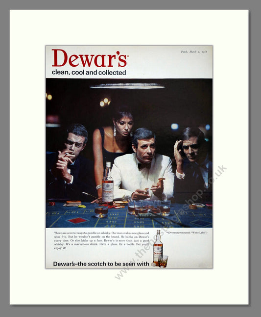 Dewar's - Scotch Whisky. Vintage Advert 1966 (ref AD67606)
