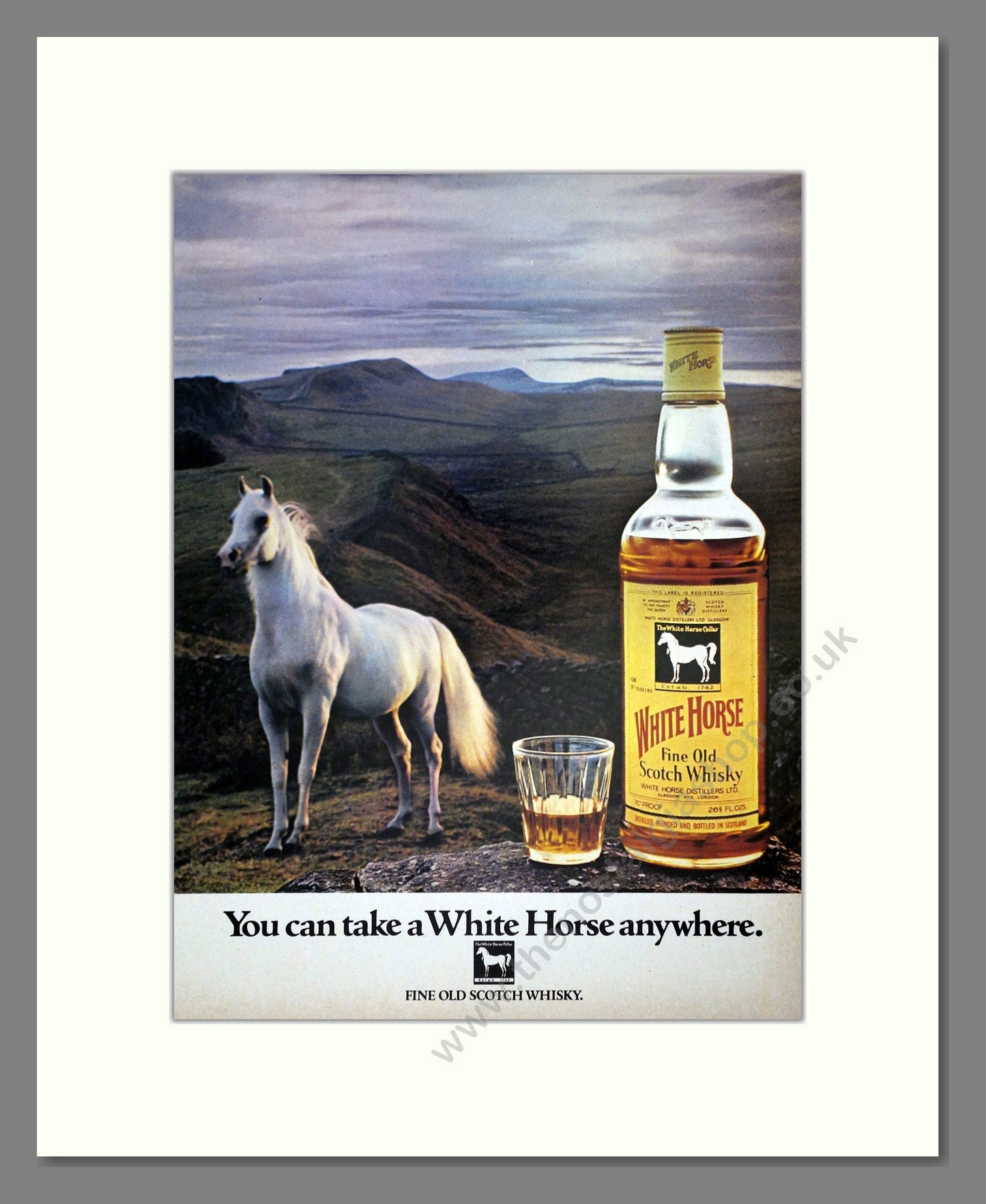 White Horse - Scotch Whisky. Vintage Advert 1974 (ref AD67610)