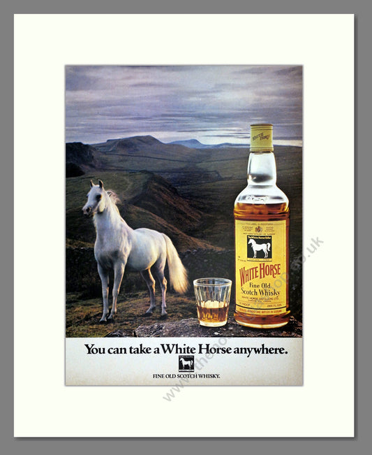White Horse - Scotch Whisky. Vintage Advert 1974 (ref AD67610)