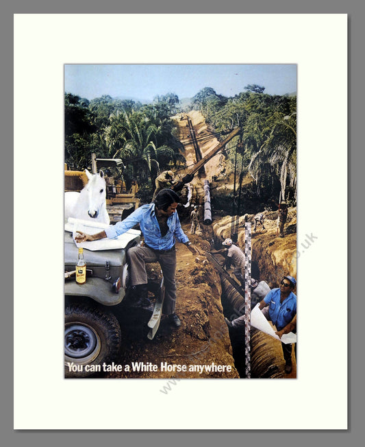 White Horse - Scotch Whisky. Vintage Advert 1973 (ref AD67611)