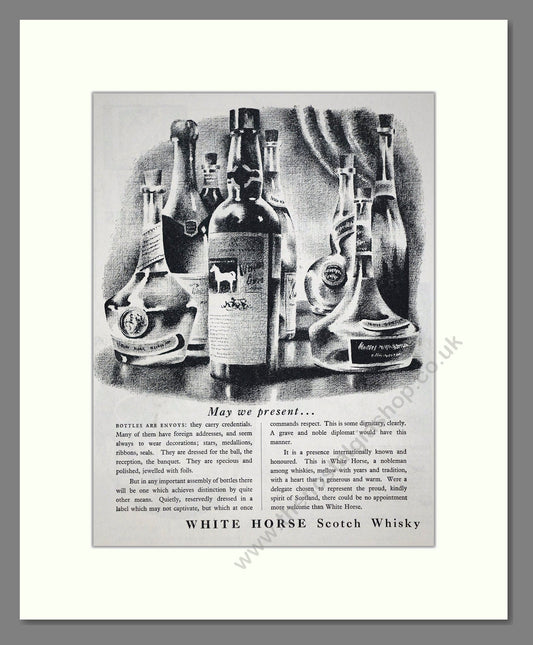 White Horse - Scotch Whisky. Vintage Advert 1952 (ref AD67612)