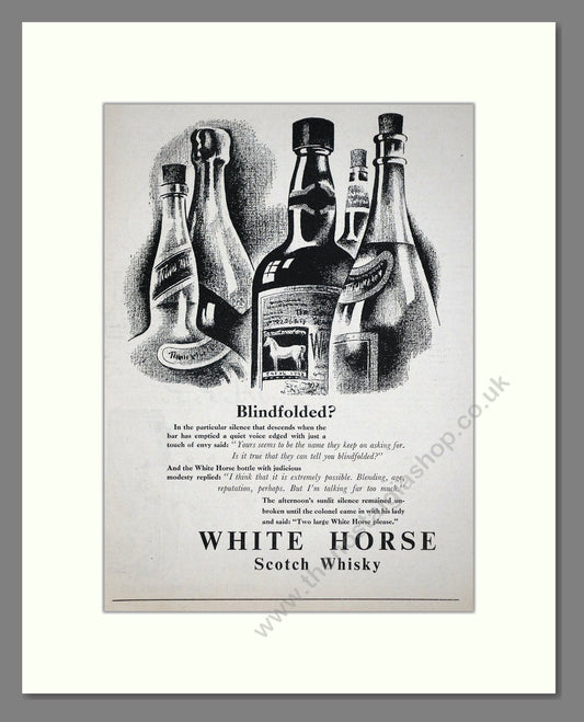 White Horse - Scotch Whisky. Vintage Advert 1955 (ref AD67613)