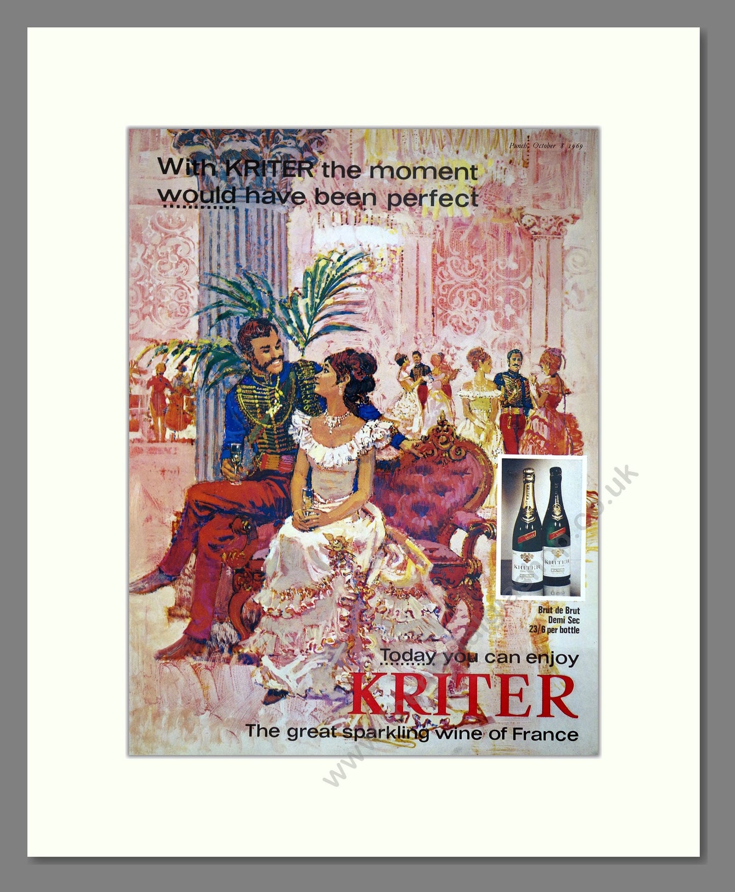 Kriter - Sparkling Wine. Vintage Advert 1969 (ref AD67617)