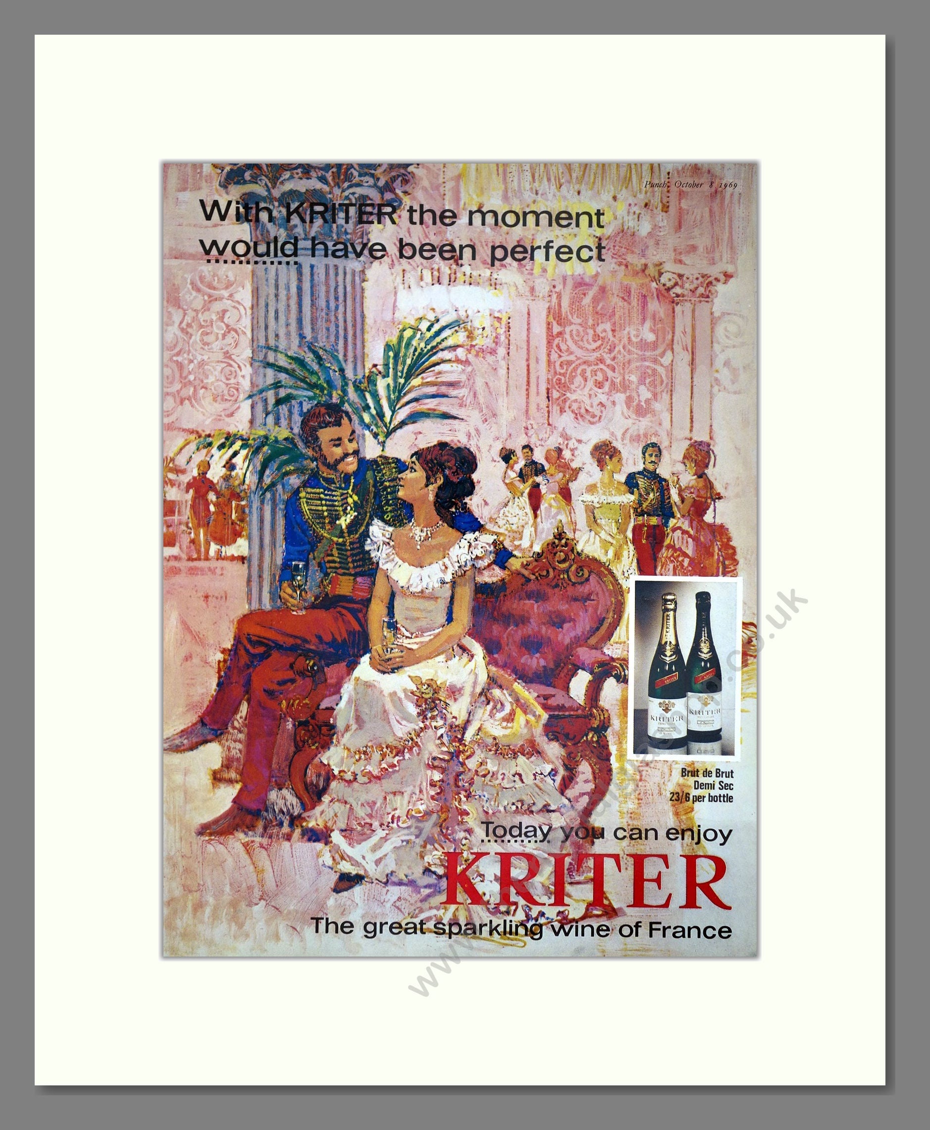 Kriter - Sparkling Wine. Vintage Advert 1969 (ref AD67617)