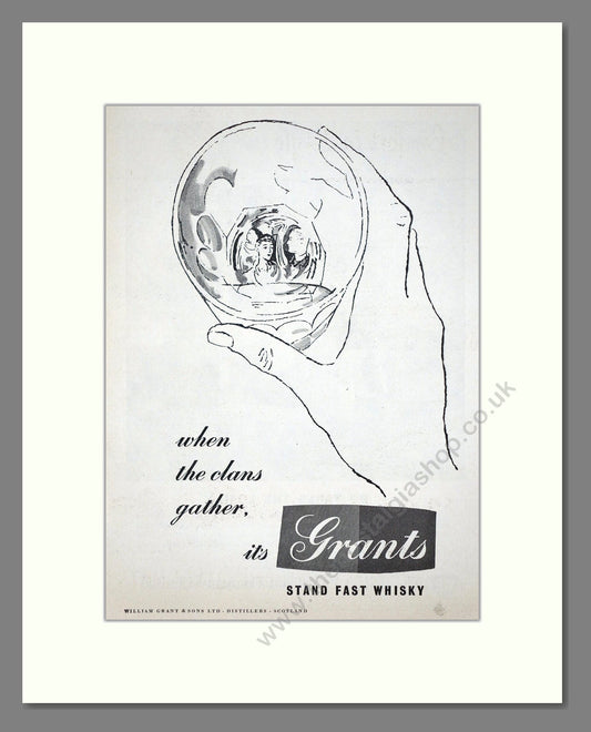 Grants - Scotch Whisky. Vintage Advert 1955 (ref AD67619)