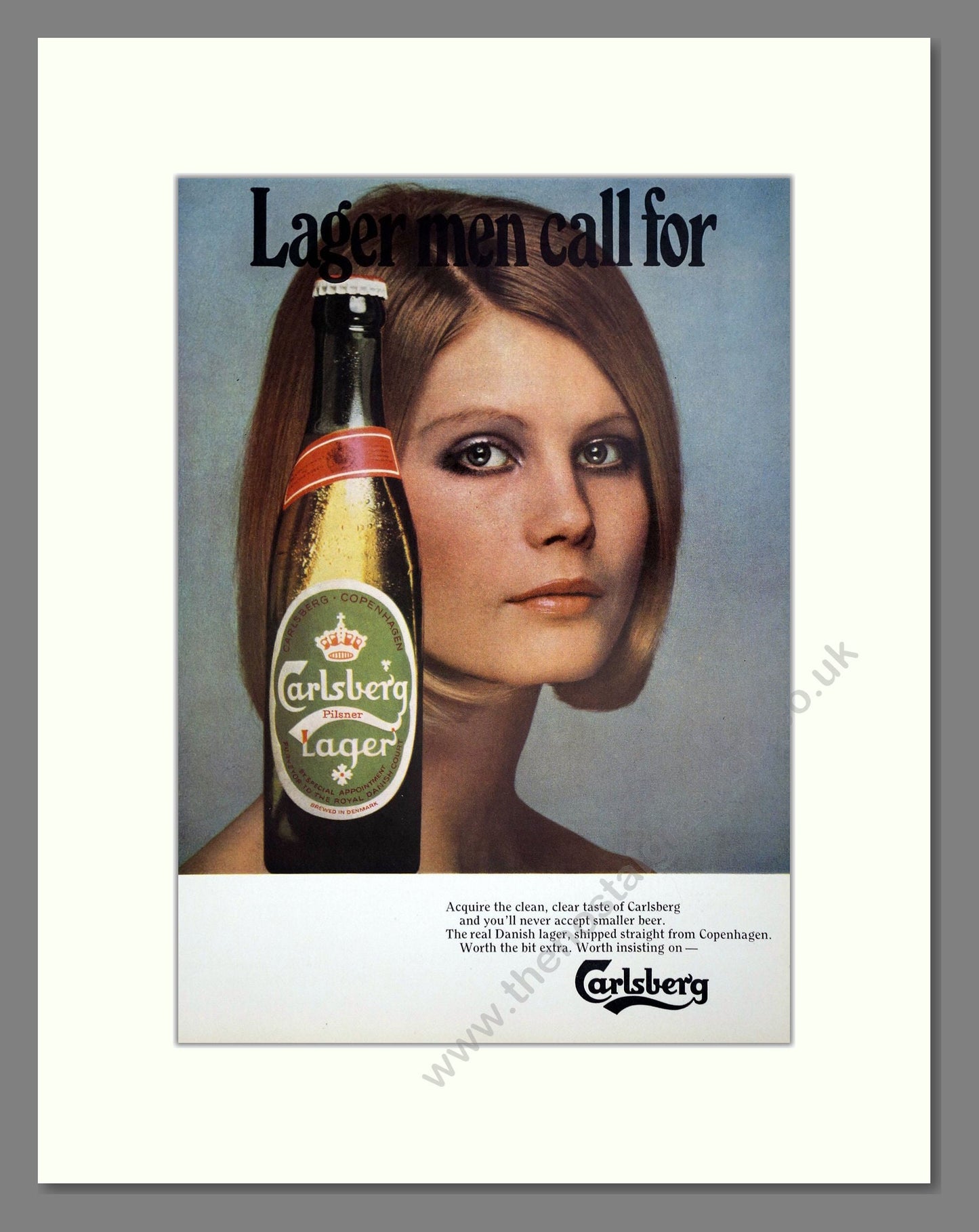 Carlsberg - Lager. Vintage Advert 1970 (ref AD67626)