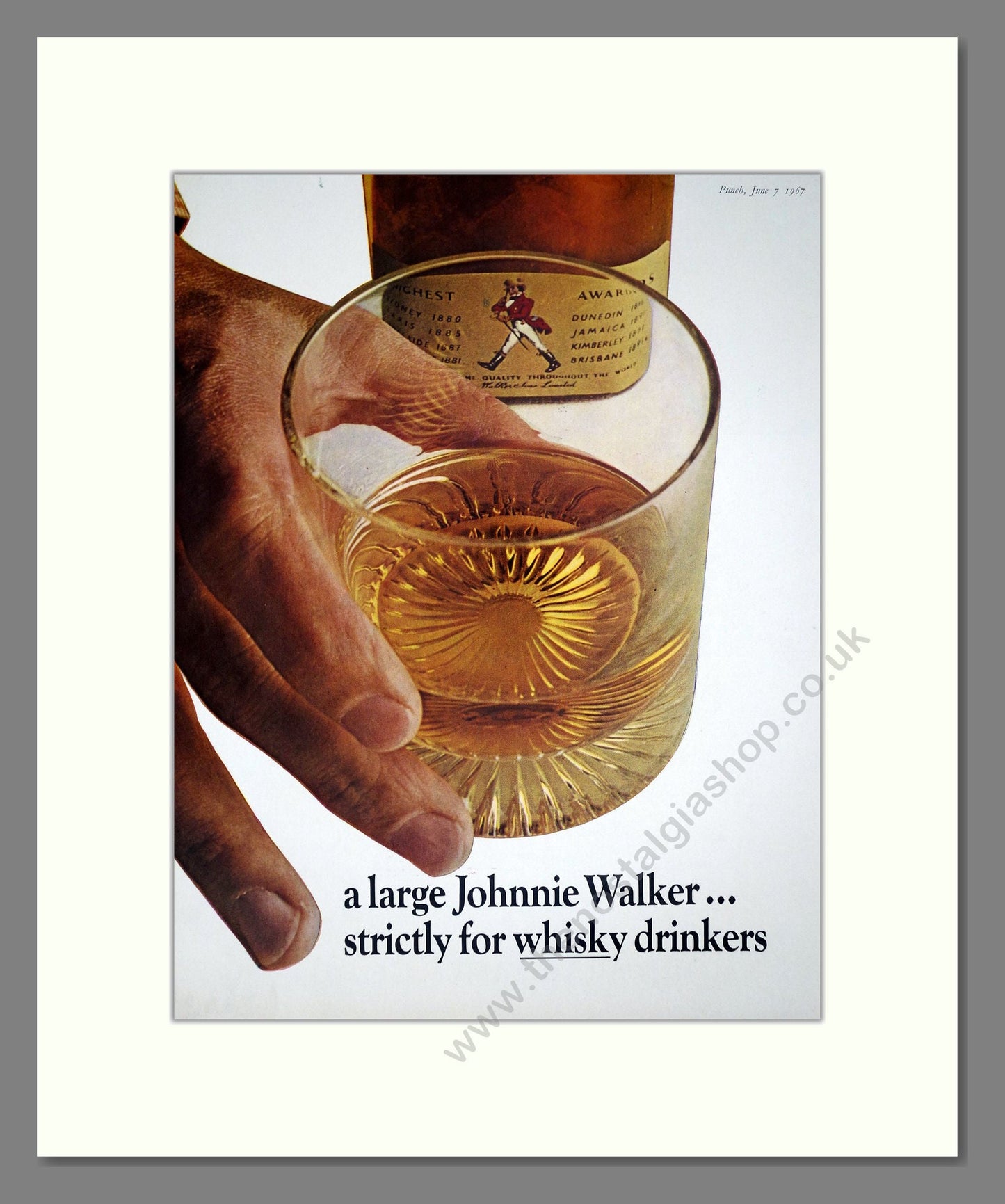 Johnnie Walker - Scotch Whisky. Vintage Advert 1967 (ref AD67628)