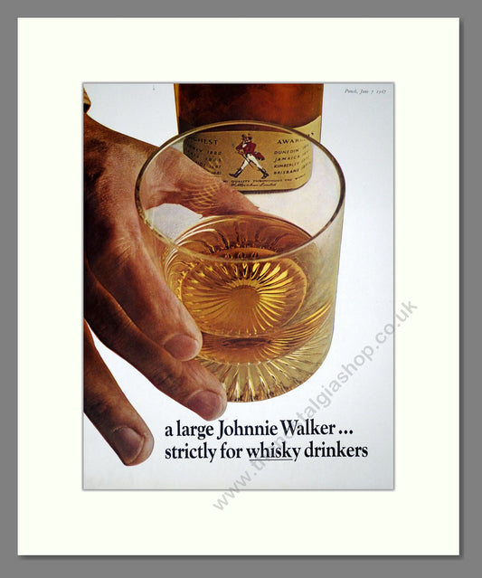 Johnnie Walker - Scotch Whisky. Vintage Advert 1967 (ref AD67628)