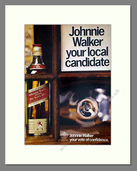 Johnnie Walker - Scotch Whisky. Vintage Advert 1972 (ref AD67630)