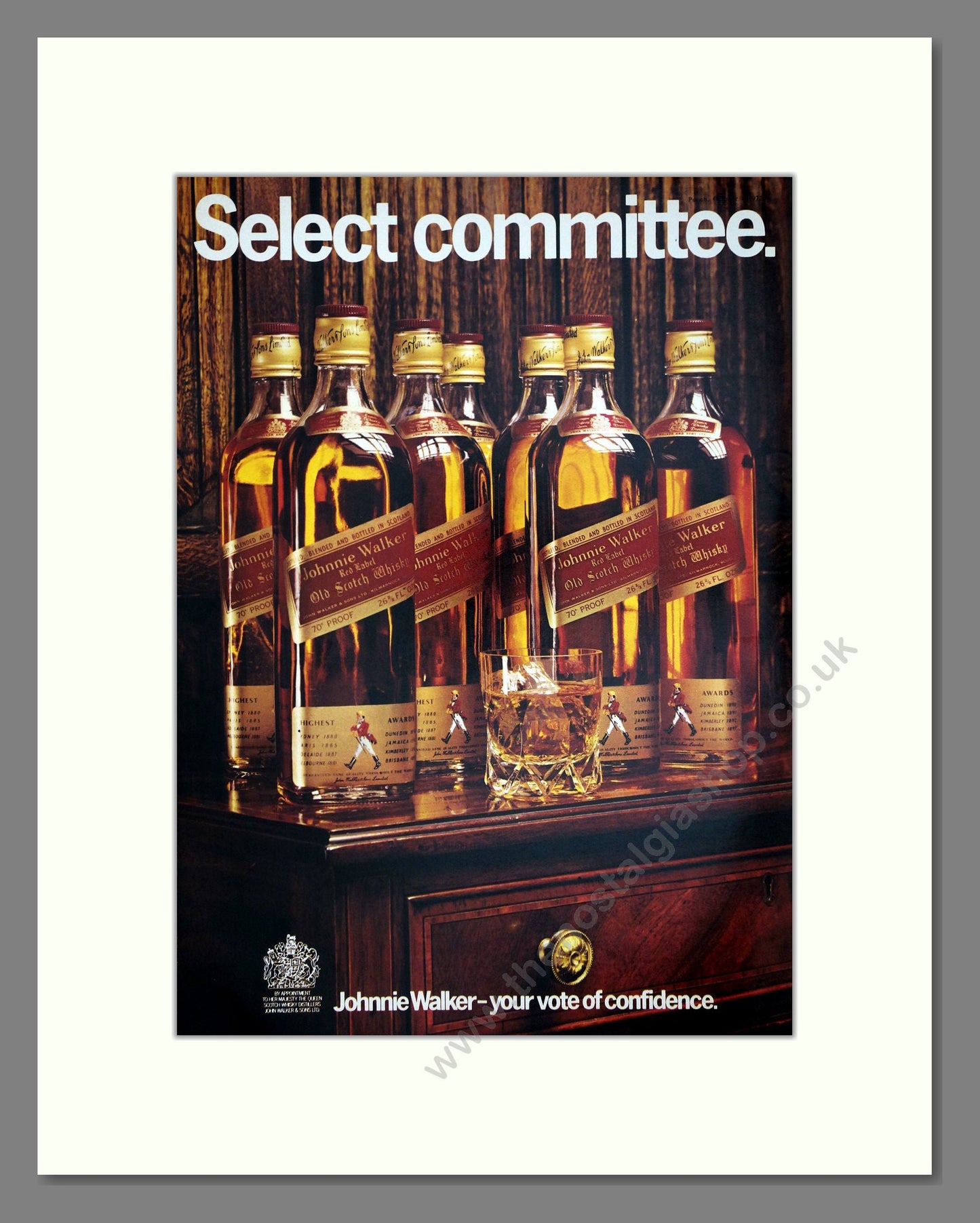 Johnnie Walker - Scotch Whisky. Vintage Advert 1972 (ref AD67631)