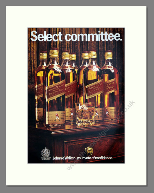 Johnnie Walker - Scotch Whisky. Vintage Advert 1972 (ref AD67631)