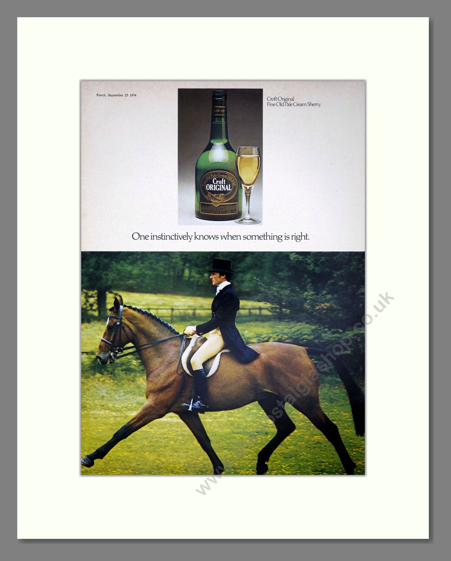Croft Original - Sherry. Vintage Advert 1974 (ref AD67633)